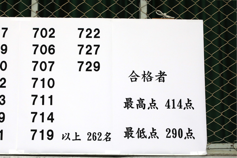 速報 19年1月21日 月 灘中学校合格者発表の様子 スタディ中学受験情報局 首都圏 中学受験情報の スタディ